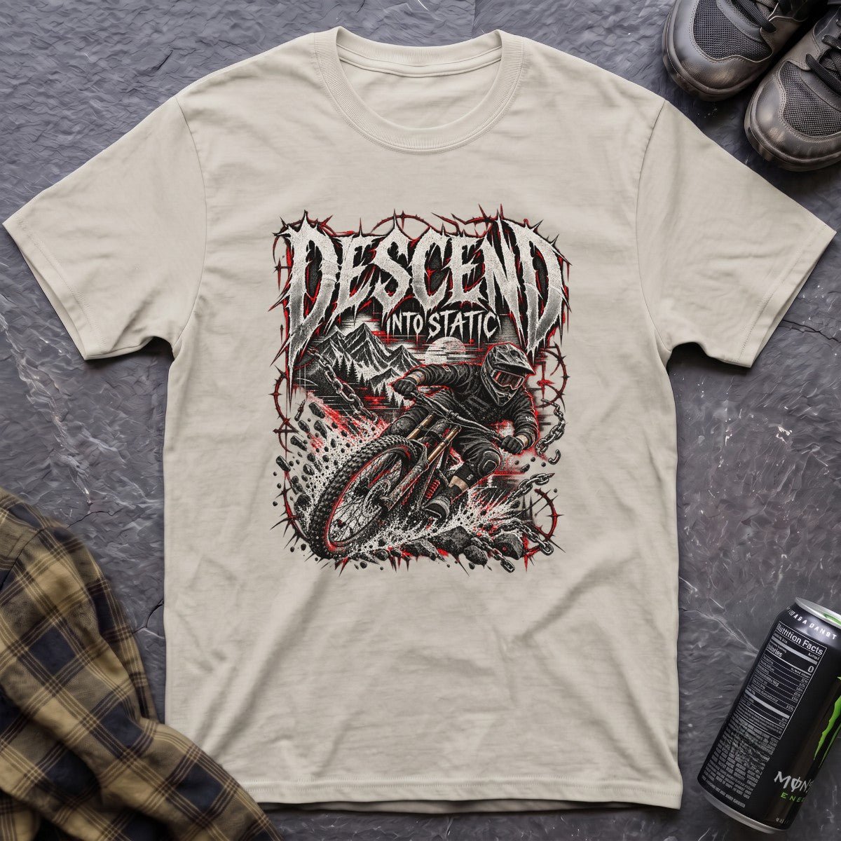 Descend Into Static T-Shirt - AspenCrestOutdoors