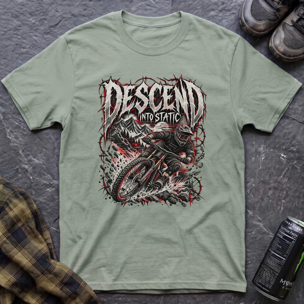 Descend Into Static T-Shirt - AspenCrestOutdoors