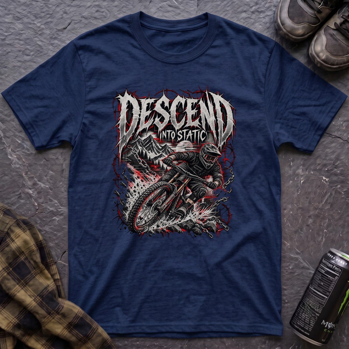 Descend Into Static T-Shirt - AspenCrestOutdoors