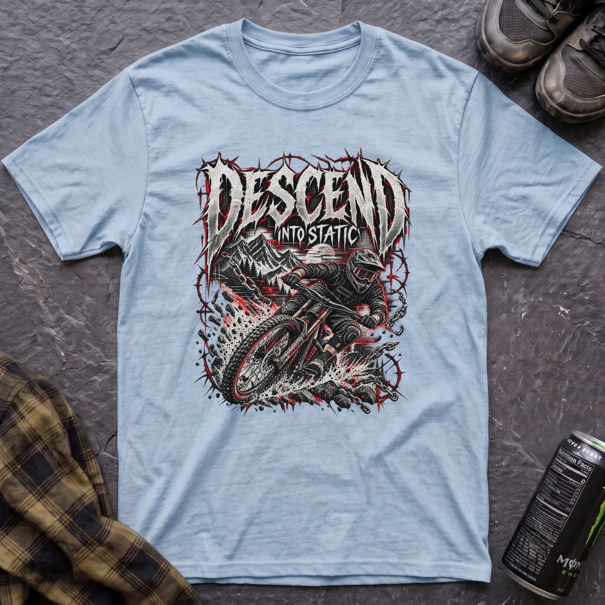 Descend Into Static T-Shirt - AspenCrestOutdoors