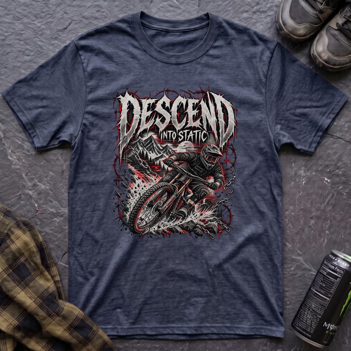 Descend Into Static T-Shirt - AspenCrestOutdoors