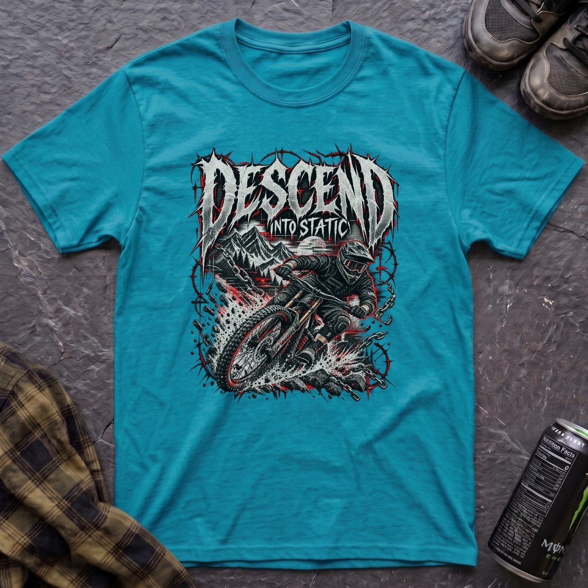 Descend Into Static T-Shirt - AspenCrestOutdoors