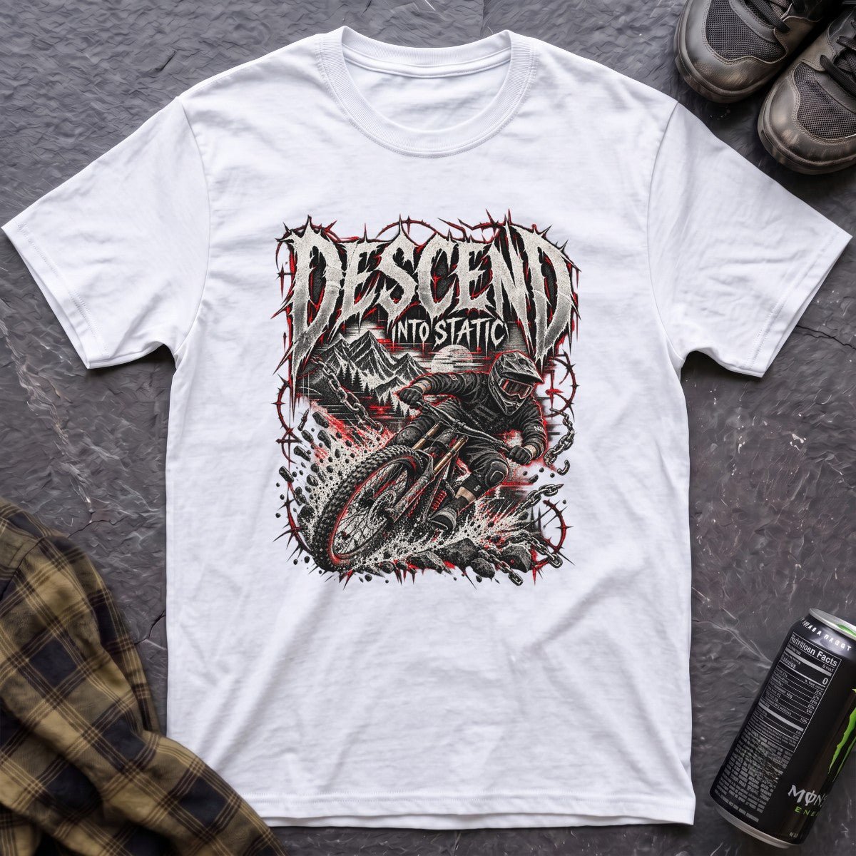 Descend Into Static T-Shirt - AspenCrestOutdoors