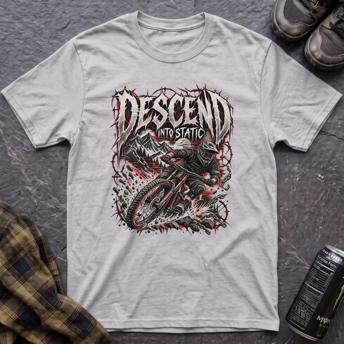Descend Into Static T-Shirt - AspenCrestOutdoors