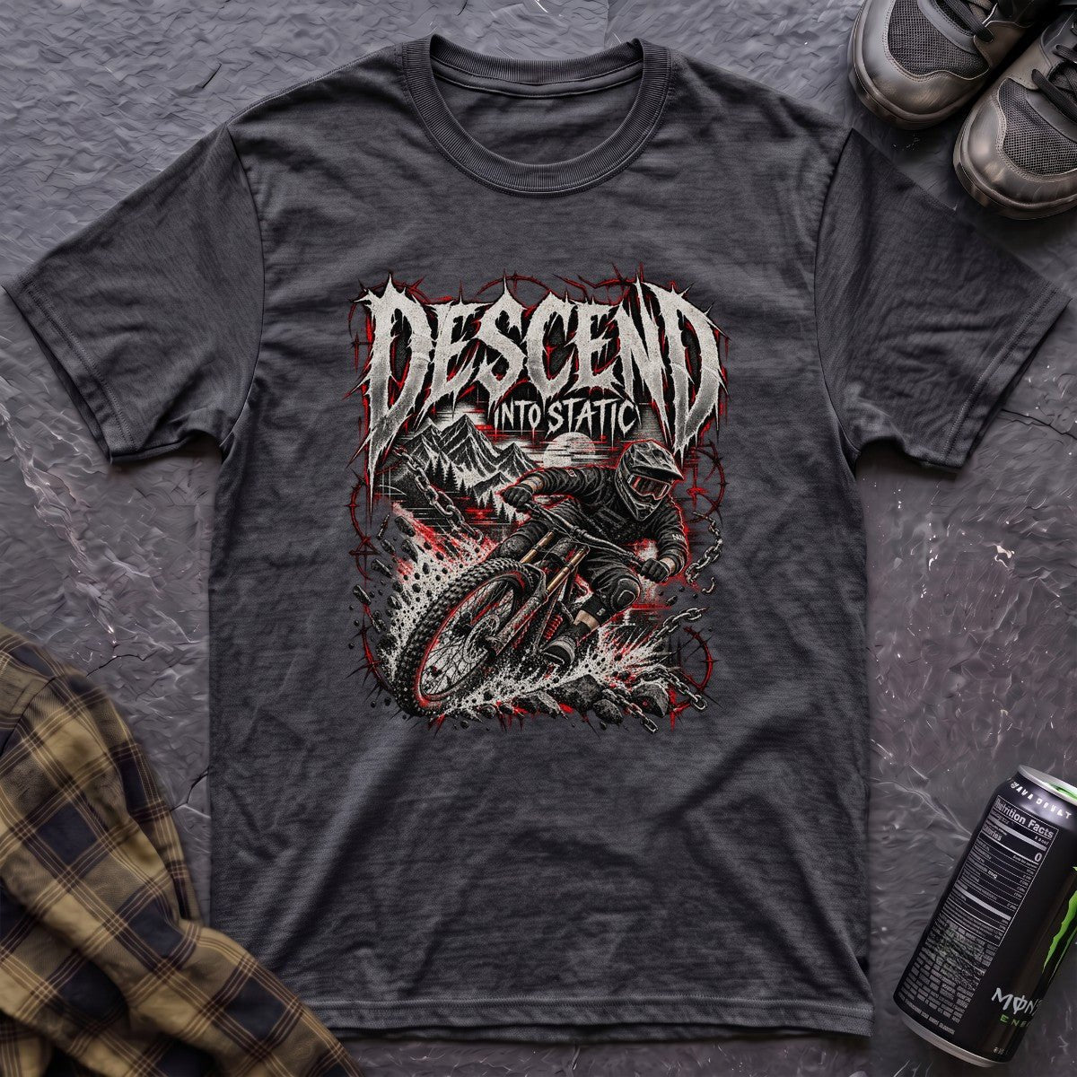 Descend Into Static T-Shirt - AspenCrestOutdoors