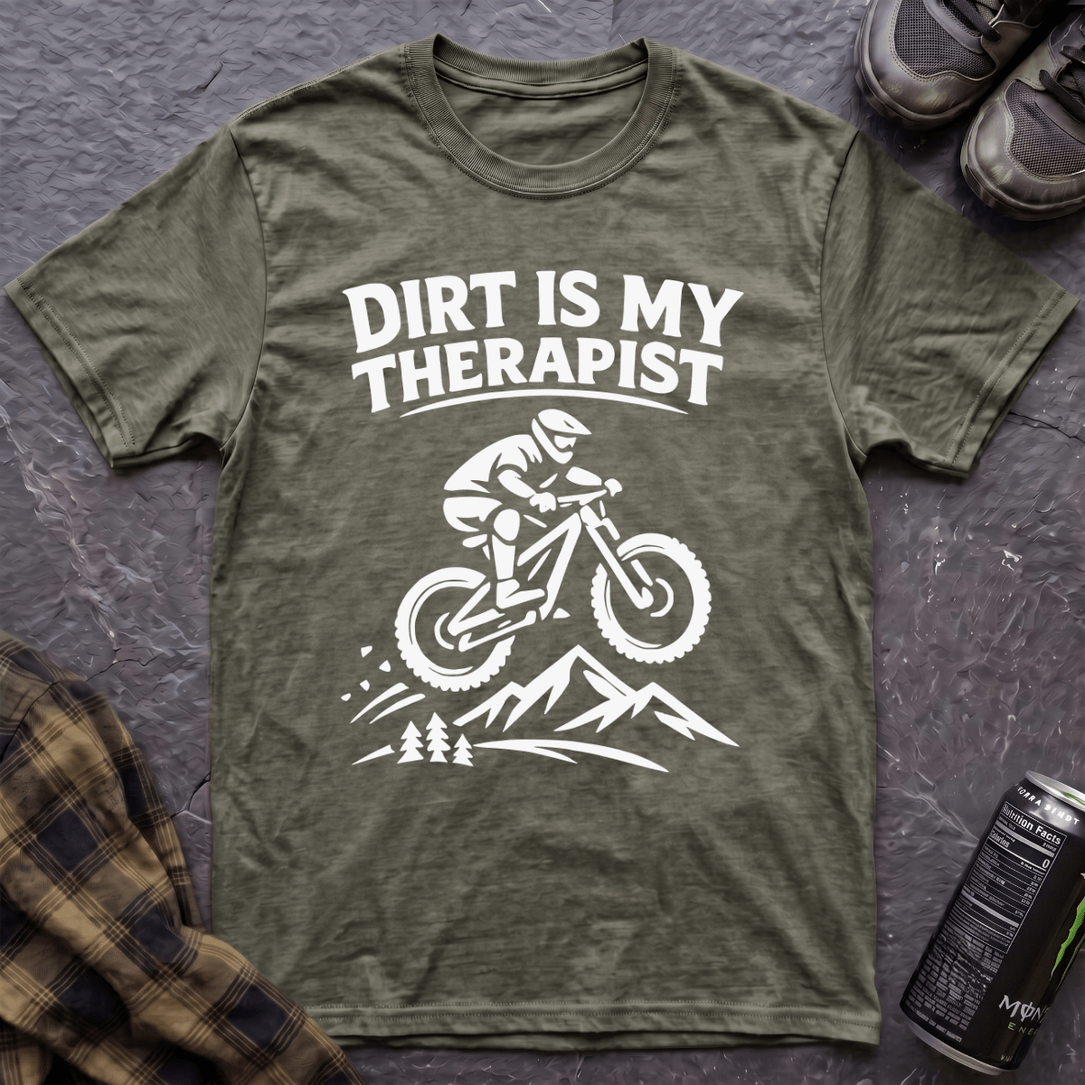 Dirt Is My Therapist T-Shirt - AspenCrestOutdoors