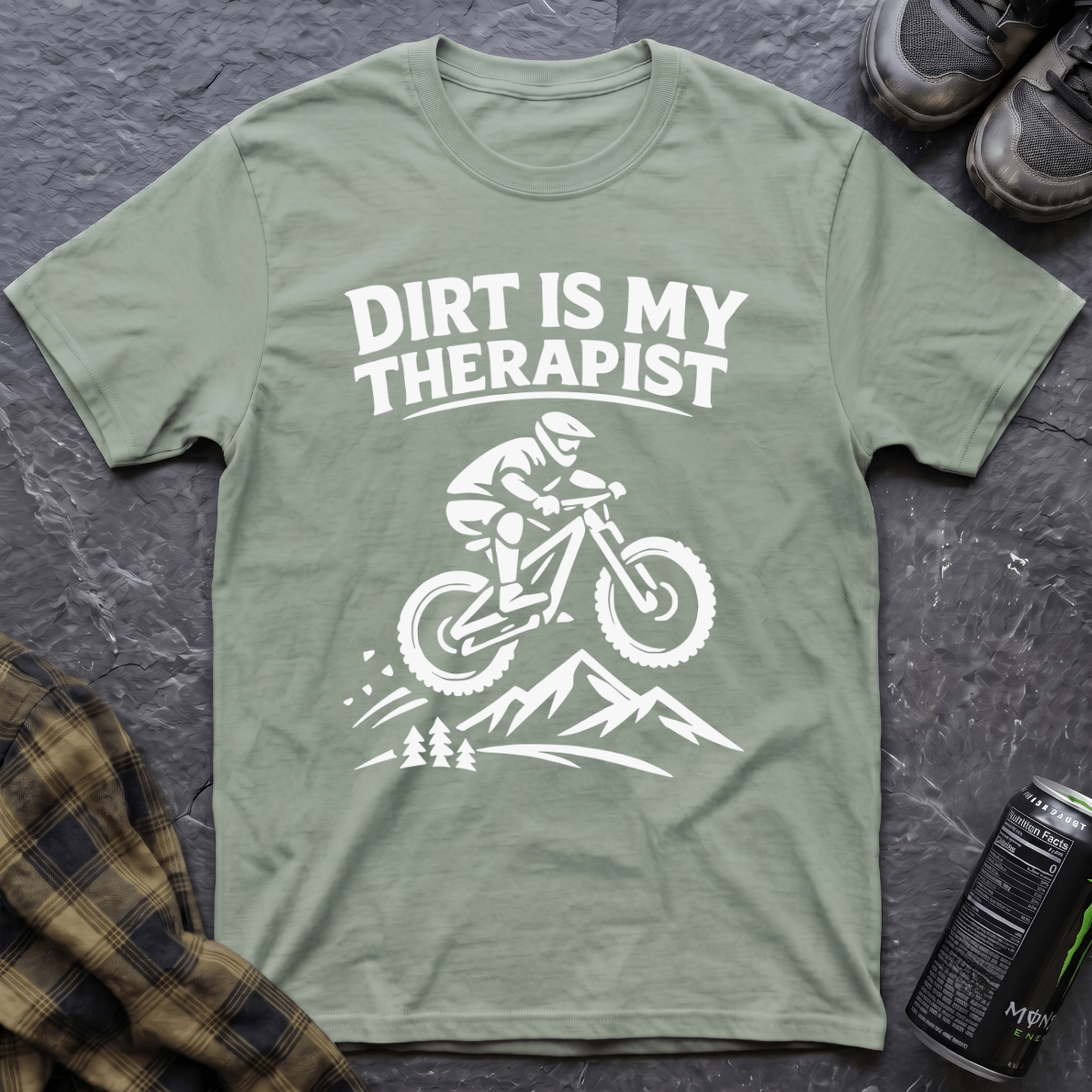 Dirt Is My Therapist T-Shirt - AspenCrestOutdoors