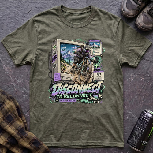 Disconnect Retro Y2K T-Shirt - AspenCrestOutdoors