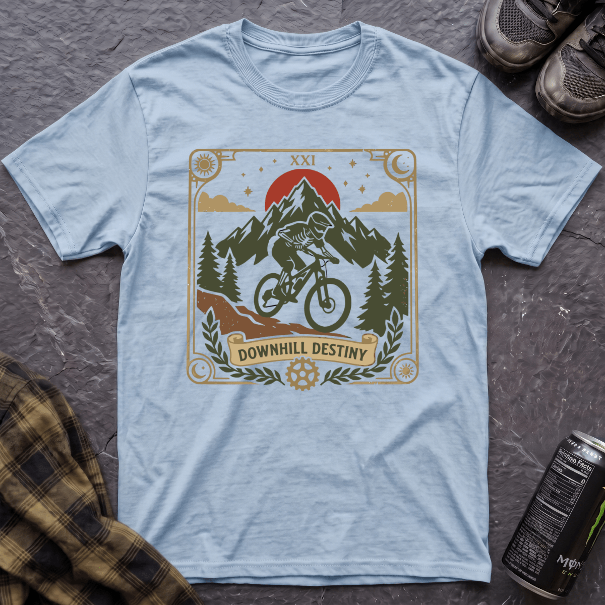Downhill Destiny Men's T-Shirt - AspenCrestOutdoors