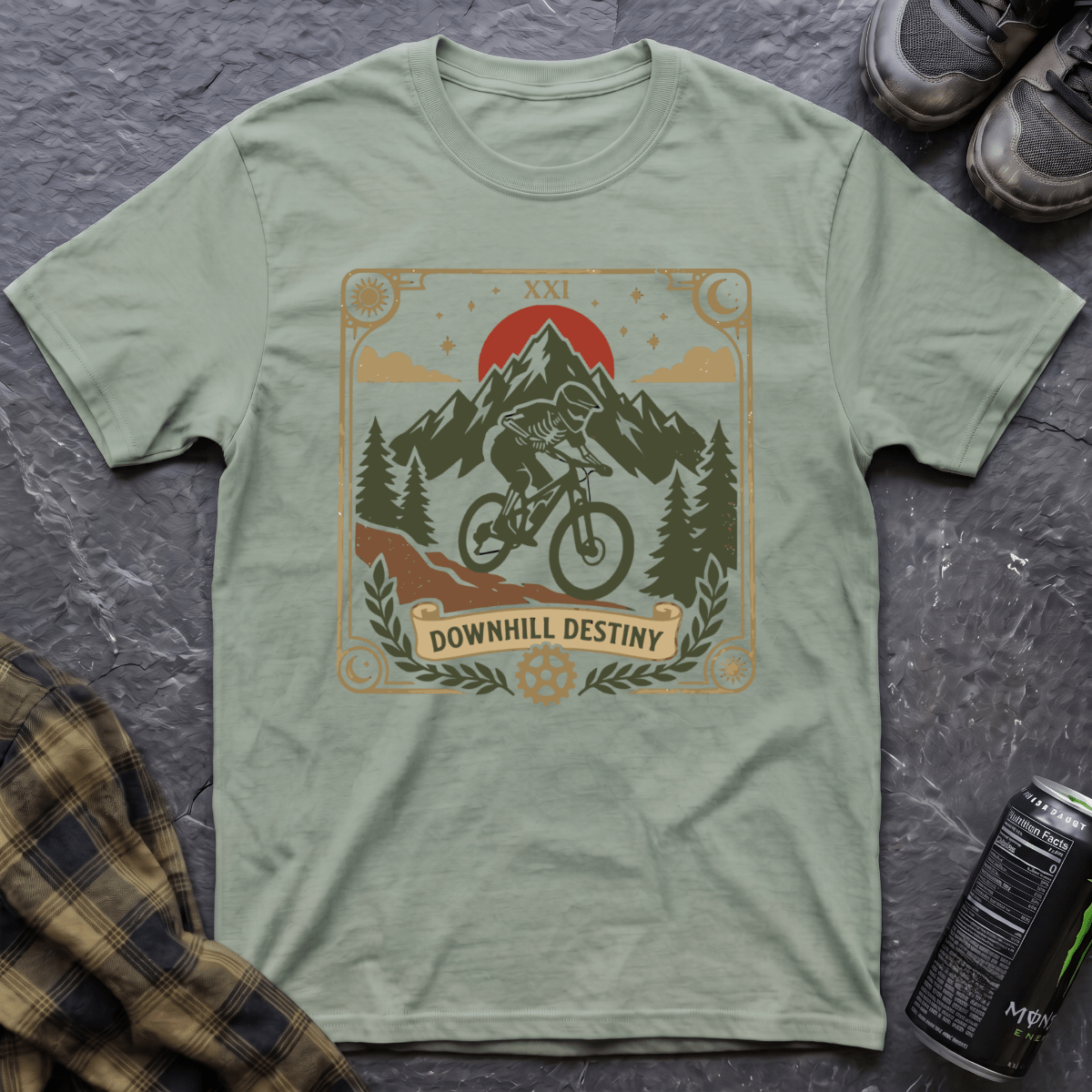 Downhill Destiny Men's T-Shirt - AspenCrestOutdoors