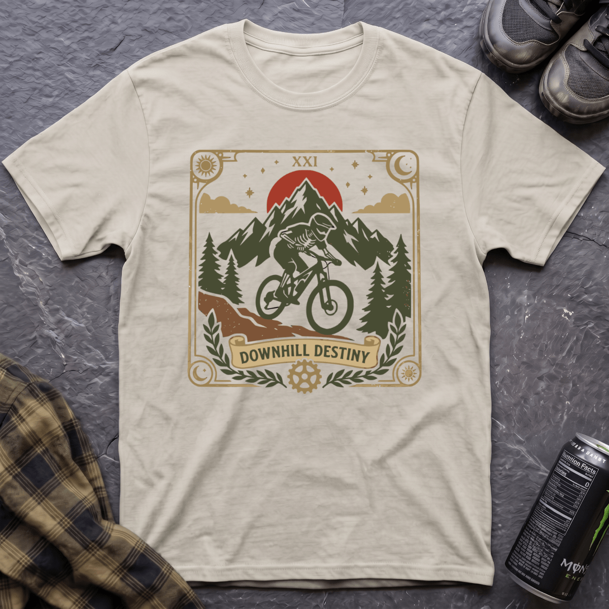 Downhill Destiny Men's T-Shirt - AspenCrestOutdoors