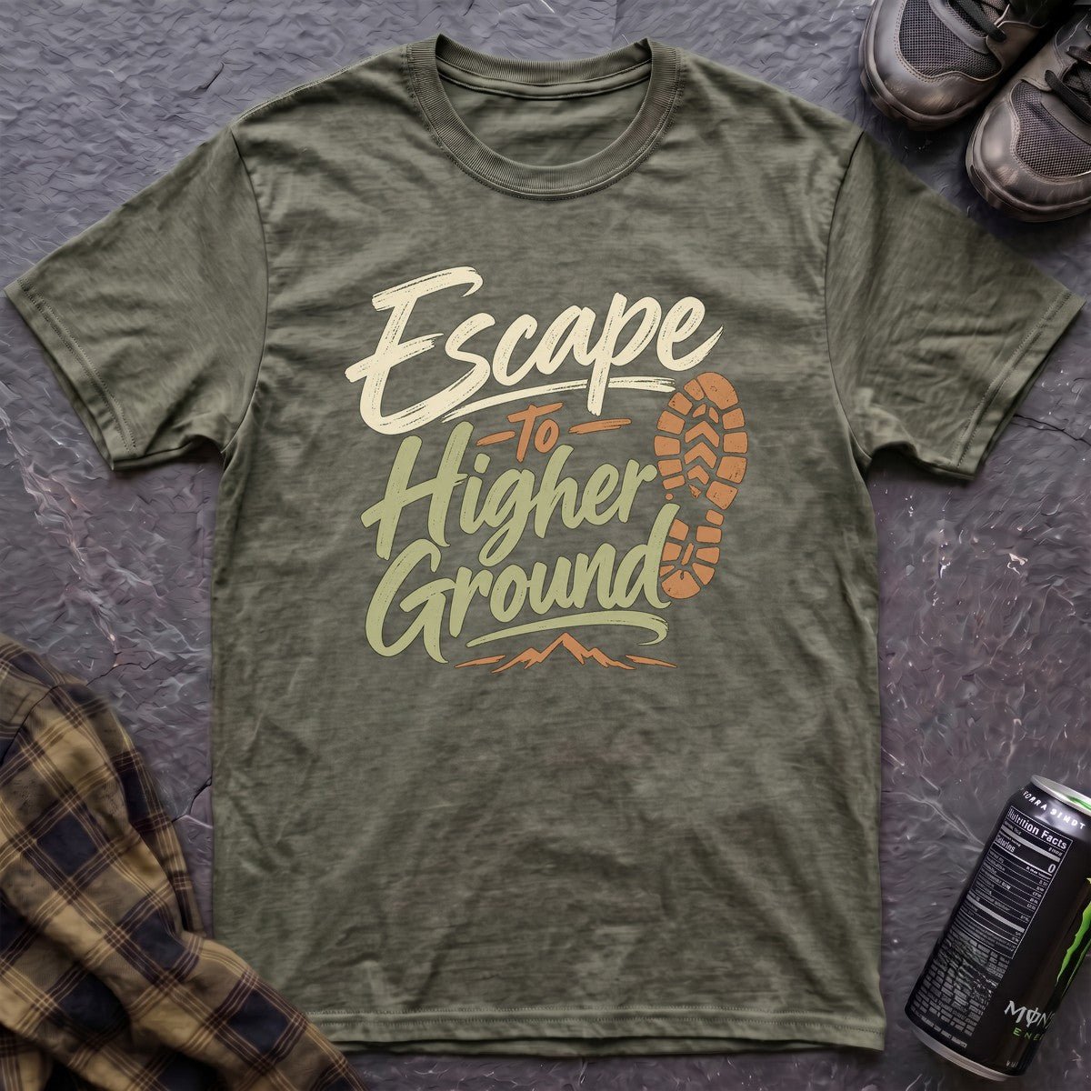 Escape to Higher Ground T-Shirt - AspenCrestOutdoors