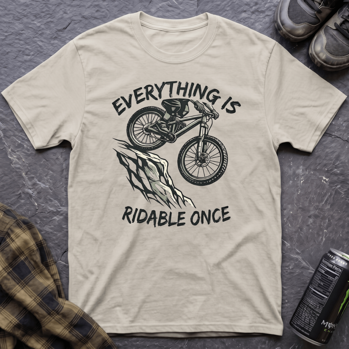 Everything Is Ridable Once T-Shirt - AspenCrestOutdoors