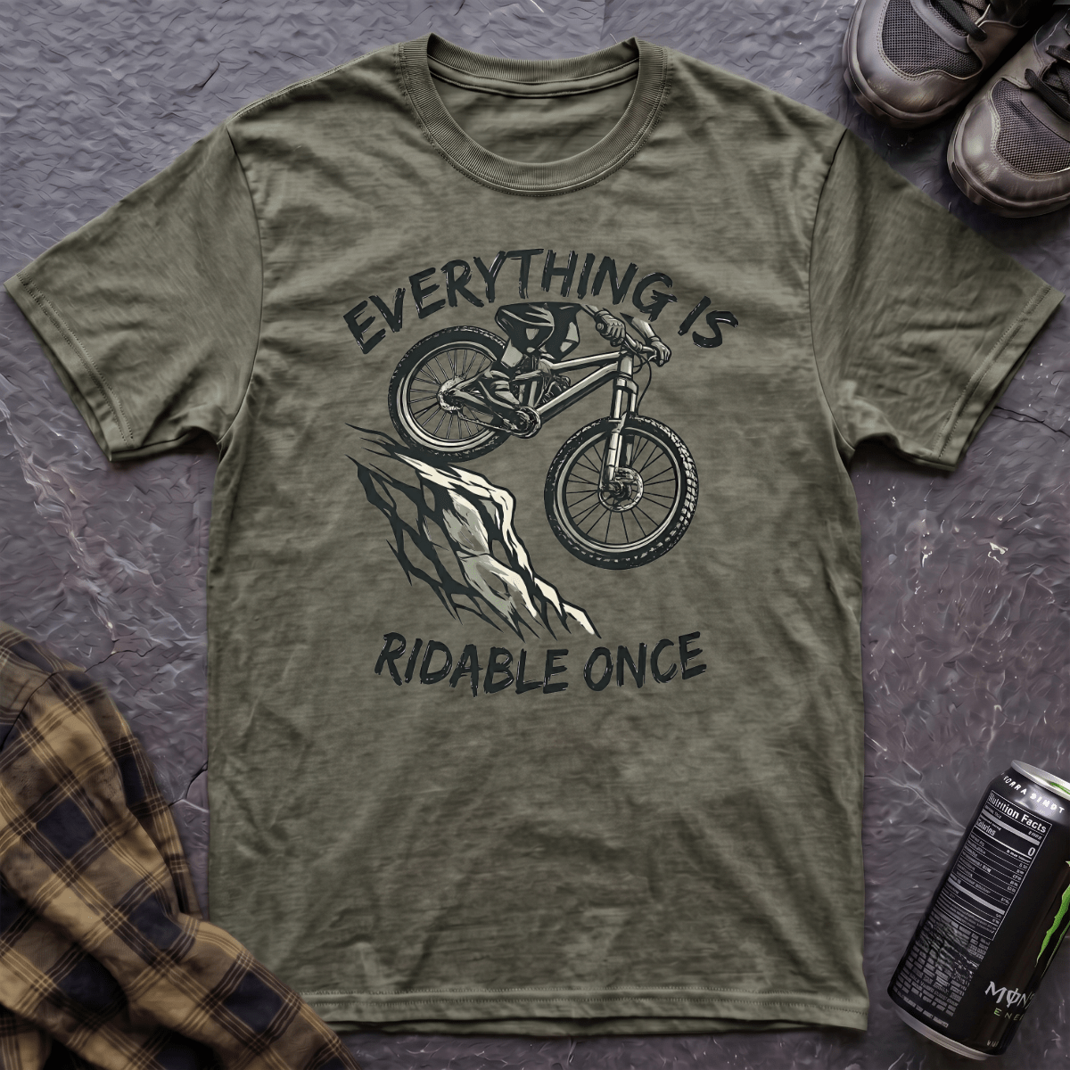 Everything Is Ridable Once T-Shirt - AspenCrestOutdoors
