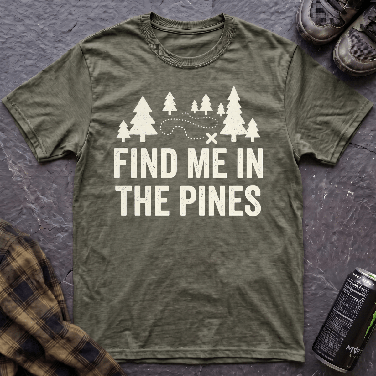Find Me In The Pines T-Shirt - AspenCrestOutdoors