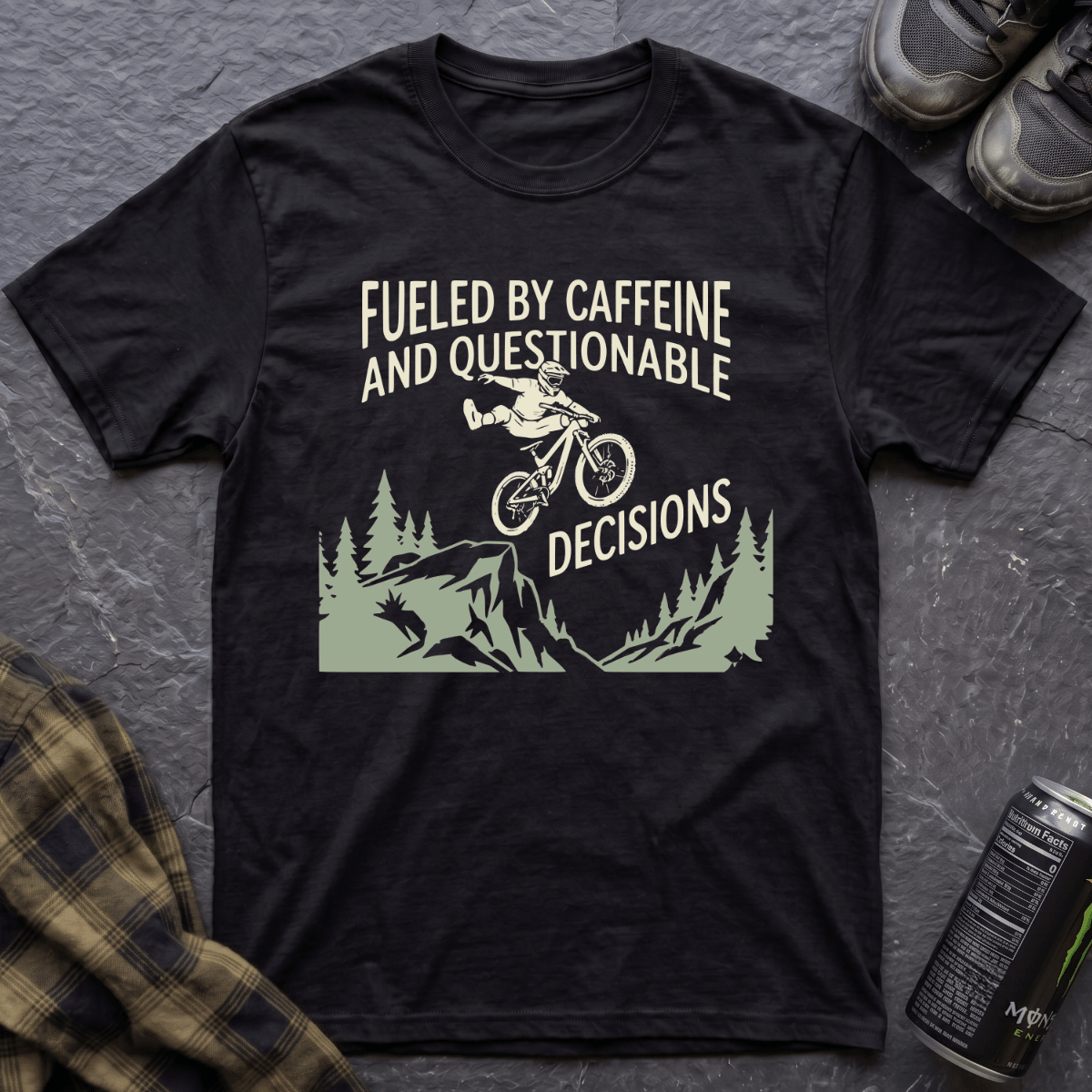Fueled By Caffeine T-Shirt - AspenCrestOutdoors
