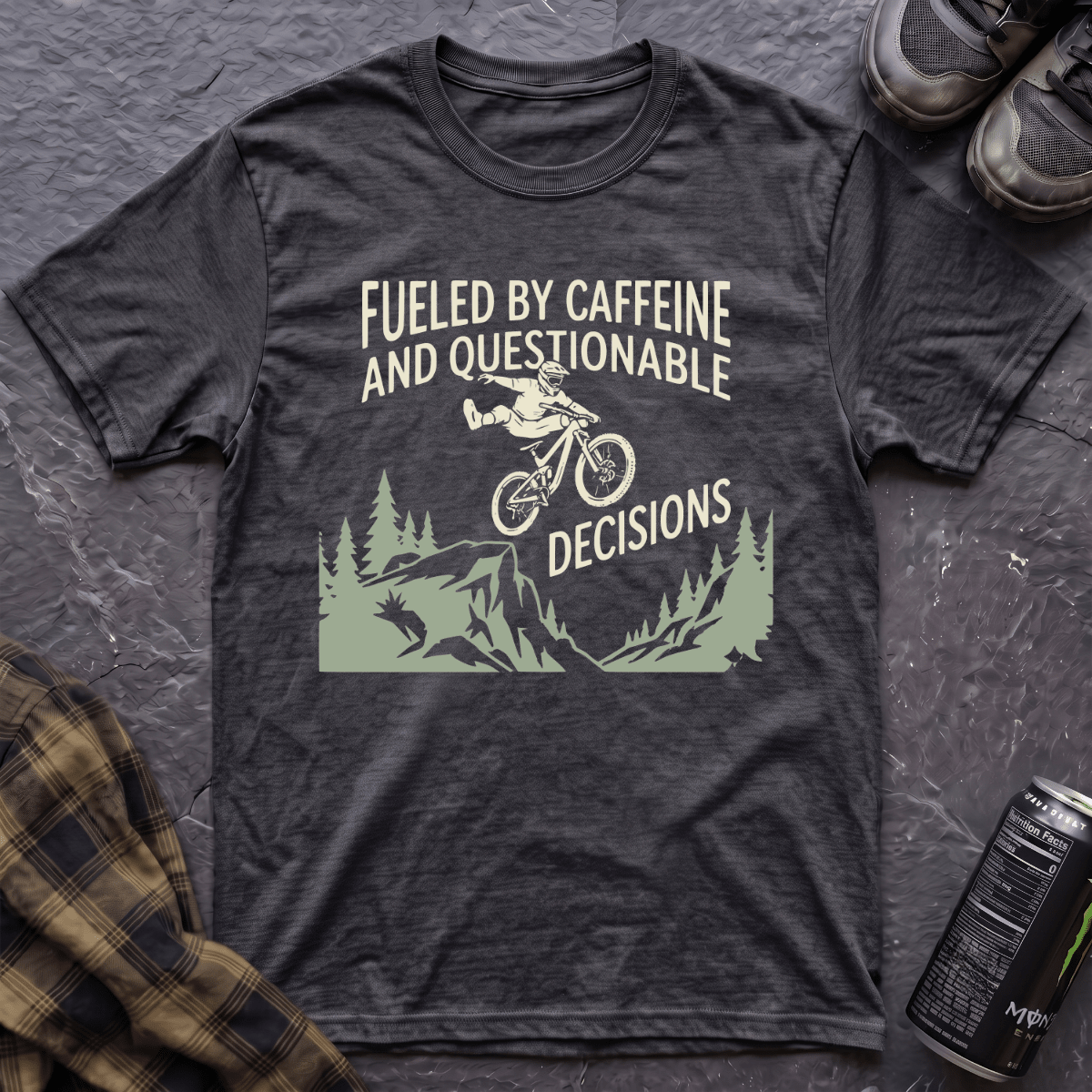 Fueled By Caffeine T-Shirt - AspenCrestOutdoors