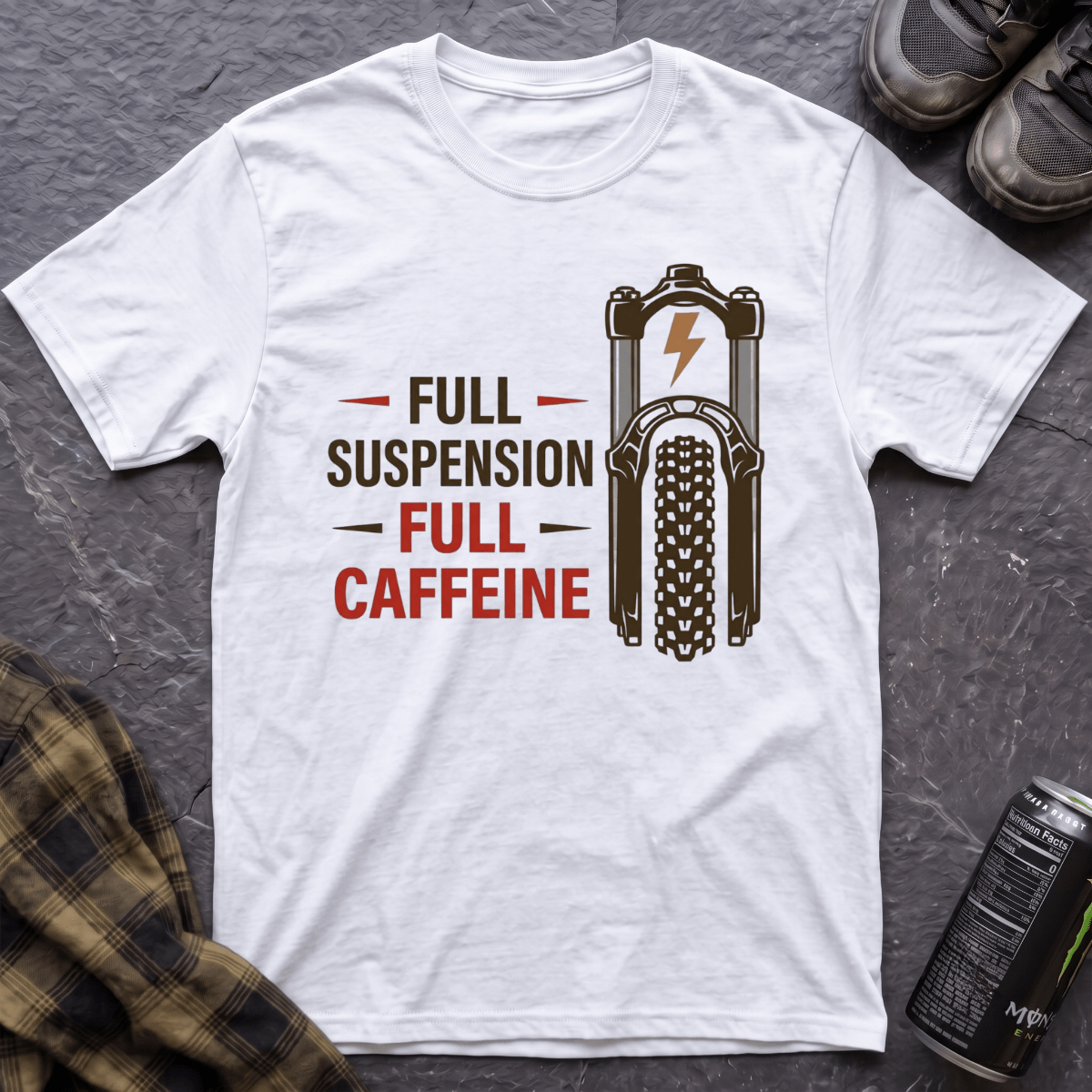 Full Suspension Full Caffeine T-Shirt - AspenCrestOutdoors