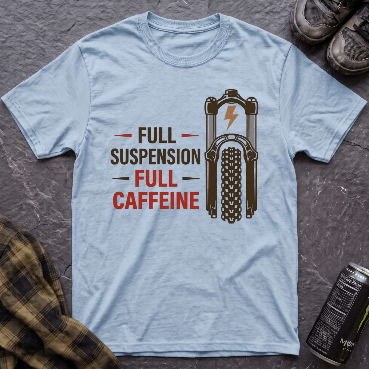 Full Suspension Full Caffeine T-Shirt - AspenCrestOutdoors
