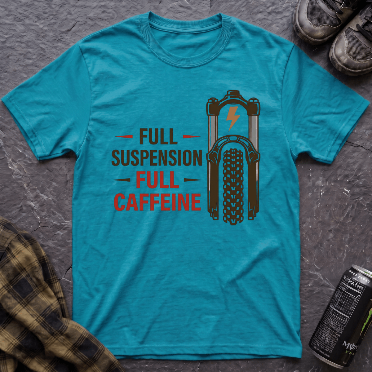 Full Suspension Full Caffeine T-Shirt - AspenCrestOutdoors