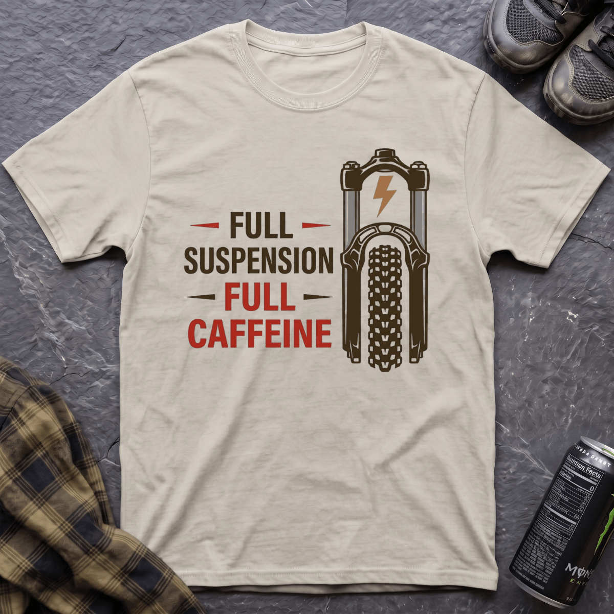 Full Suspension Full Caffeine T-Shirt - AspenCrestOutdoors