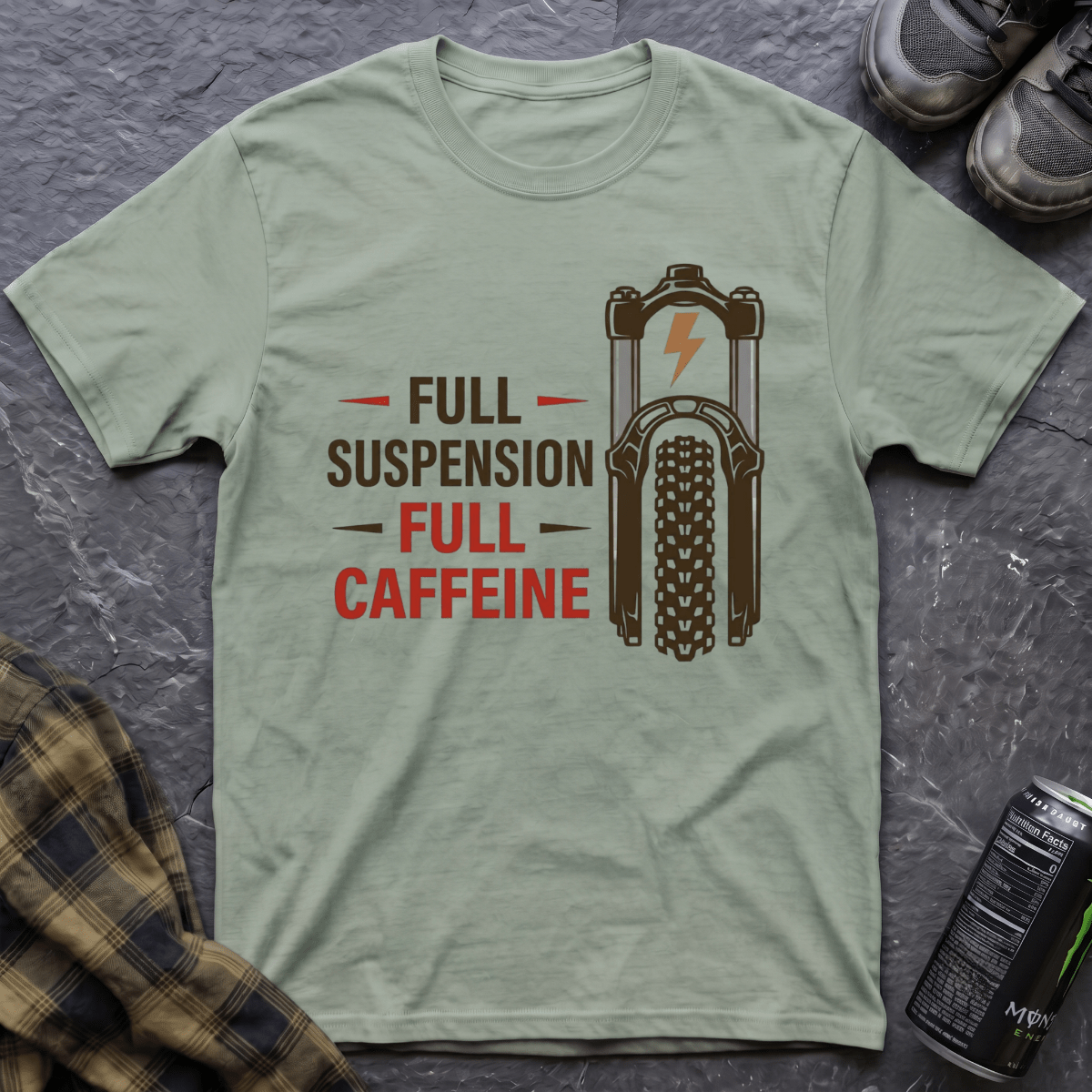 Full Suspension Full Caffeine T-Shirt - AspenCrestOutdoors