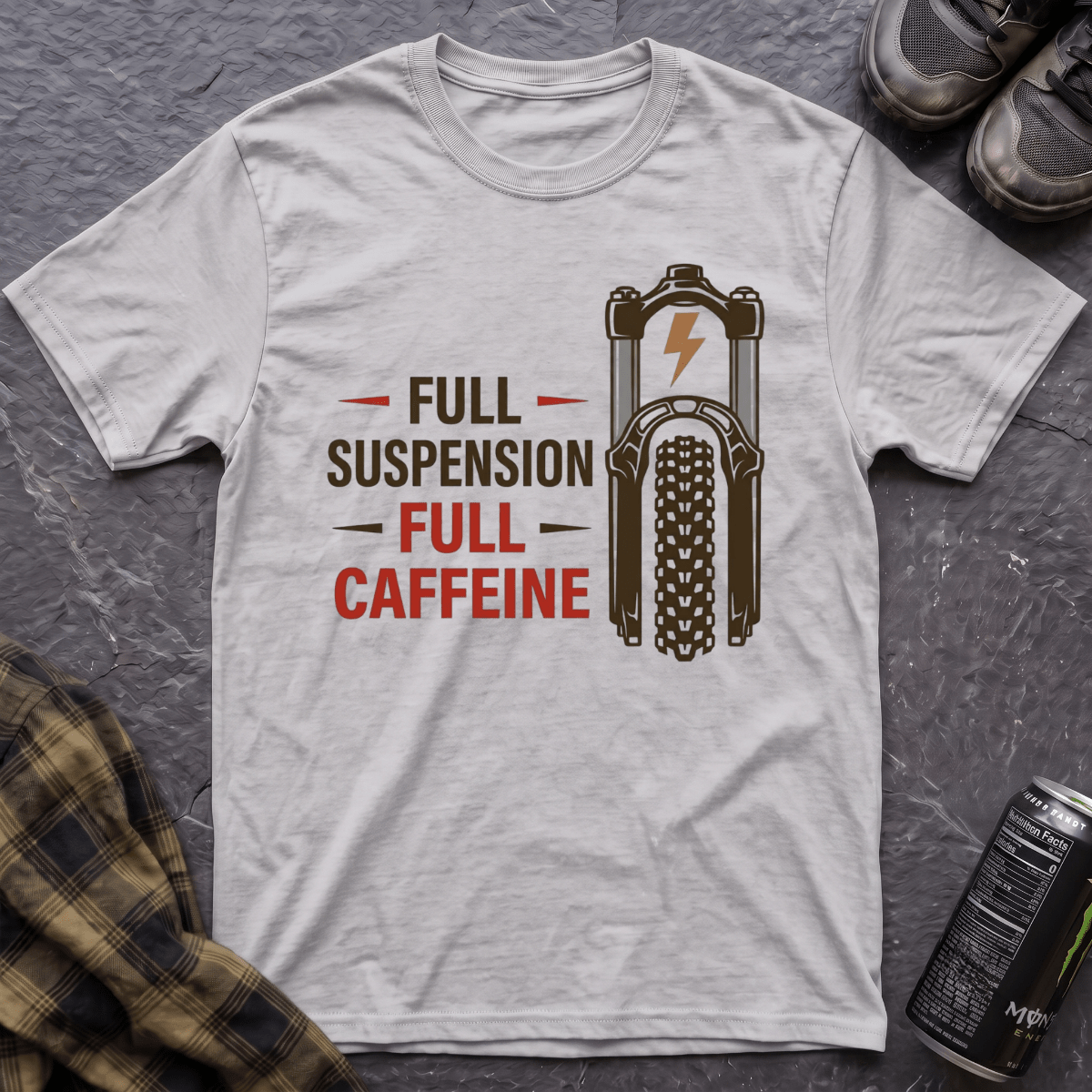 Full Suspension Full Caffeine T-Shirt - AspenCrestOutdoors