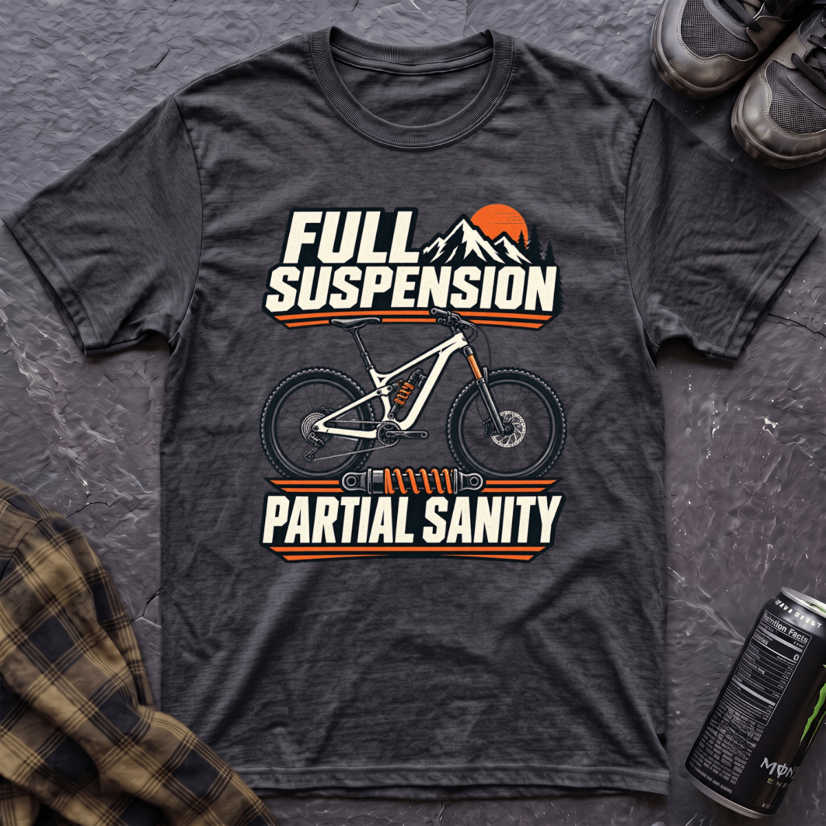 Full Suspension Partial Sanity T-Shirt - AspenCrestOutdoors