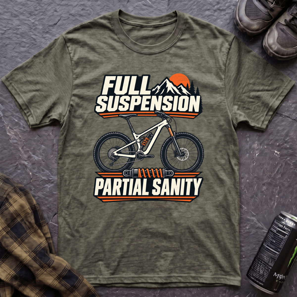 Full Suspension Partial Sanity T-Shirt - AspenCrestOutdoors
