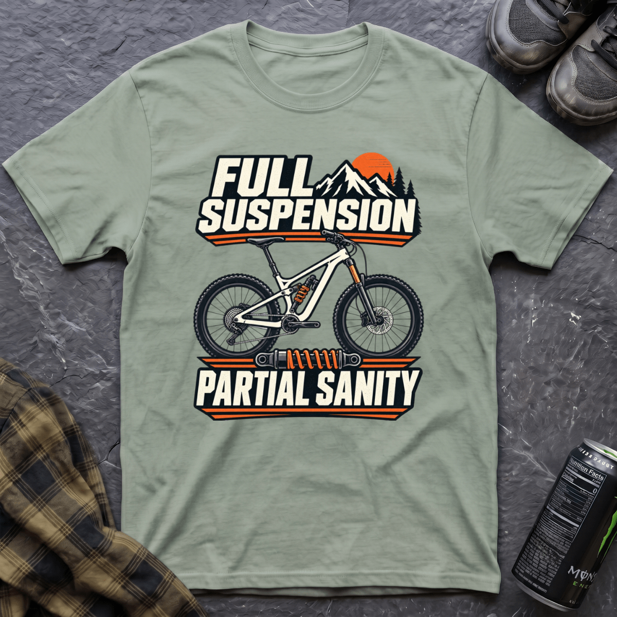 Full Suspension Partial Sanity T-Shirt - AspenCrestOutdoors