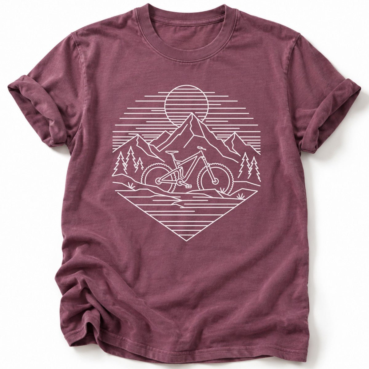 Geometric Bike T-Shirt - AspenCrestOutdoors