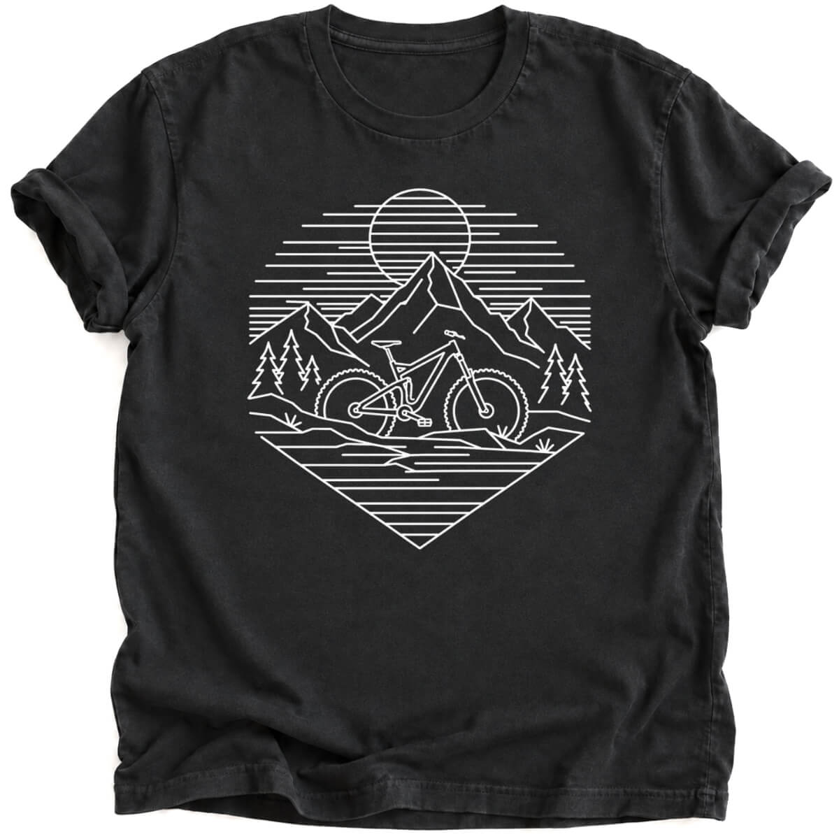 Geometric Bike T-Shirt - AspenCrestOutdoors