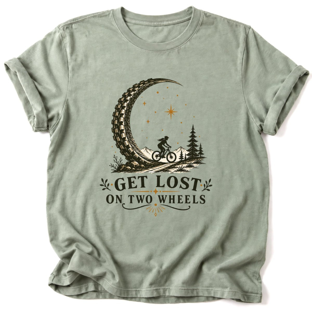 Get Lost on Two Wheels T-Shirt - AspenCrestOutdoors