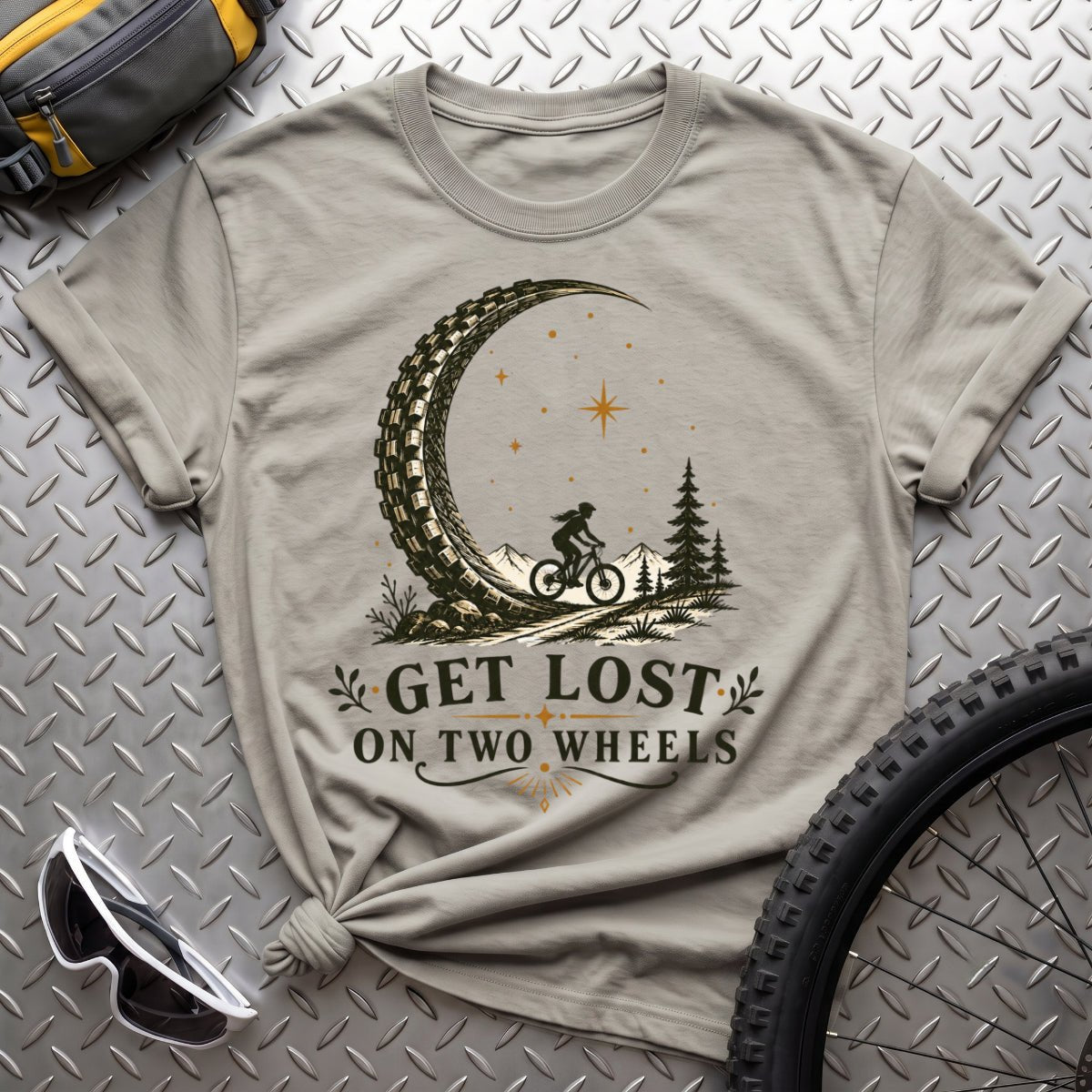 Get Lost on Two Wheels T-Shirt - AspenCrestOutdoors