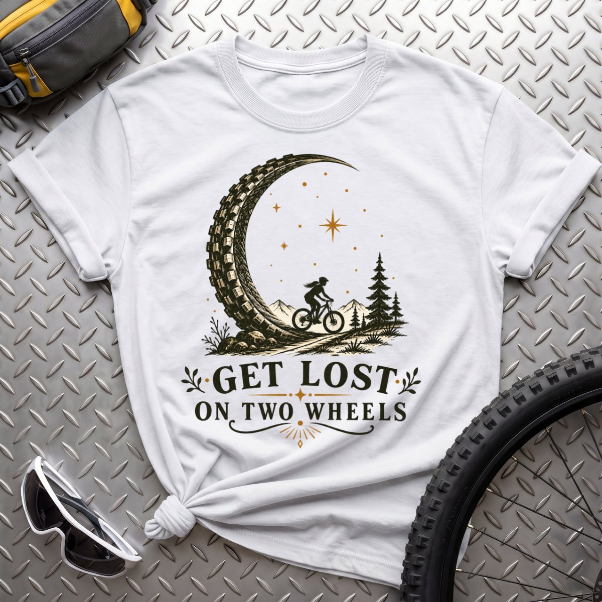 Get Lost on Two Wheels T-Shirt - AspenCrestOutdoors
