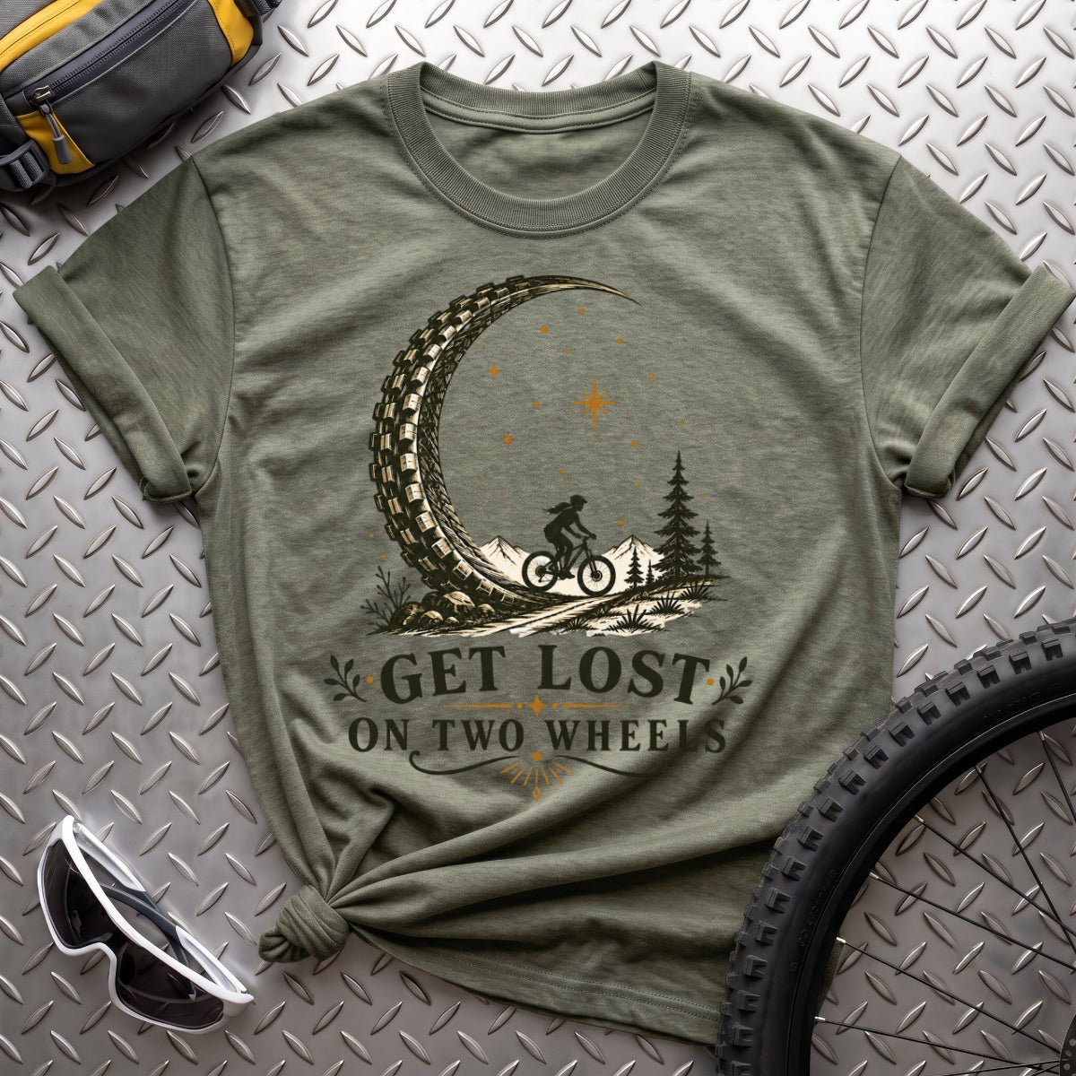 Get Lost on Two Wheels T-Shirt - AspenCrestOutdoors