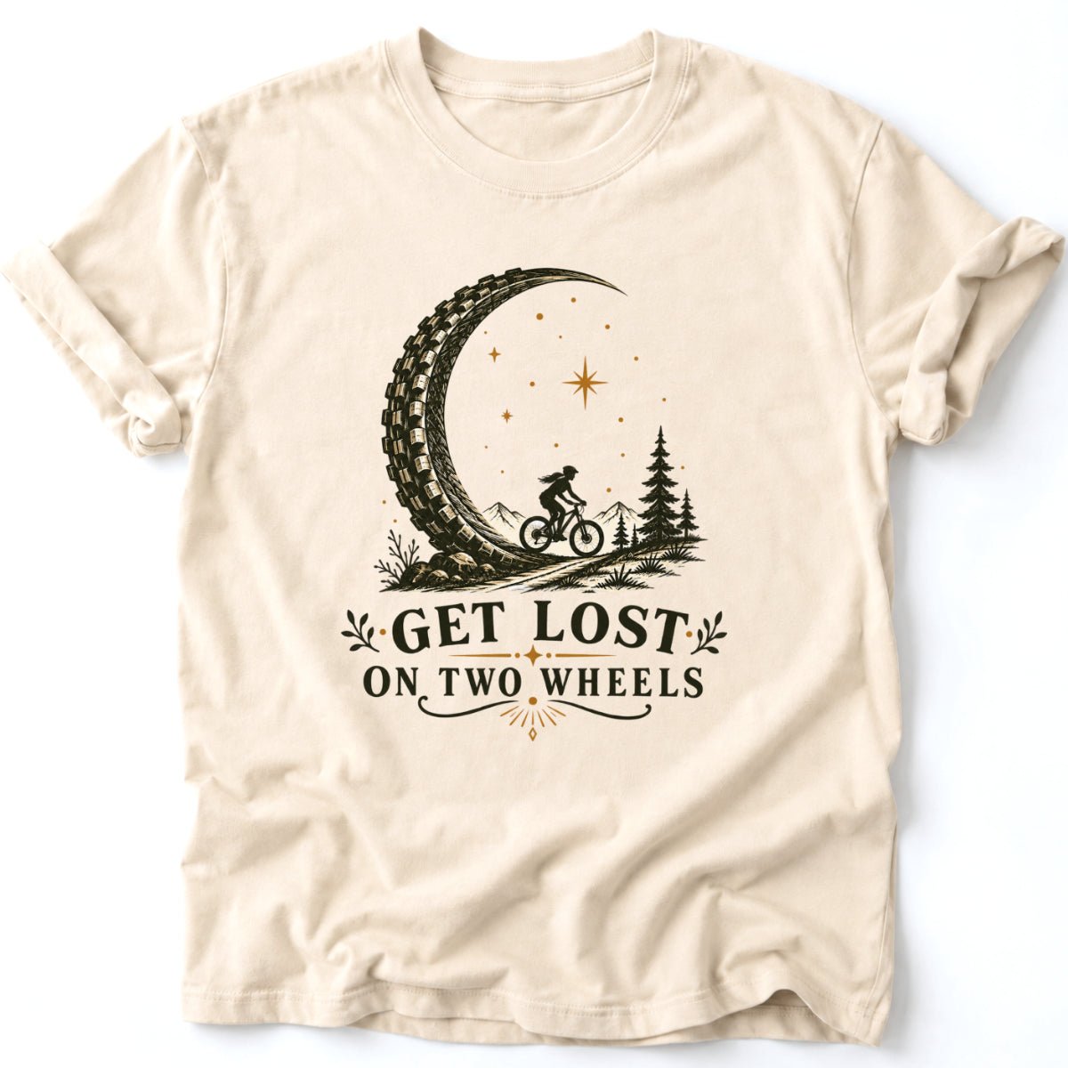 Get Lost on Two Wheels T-Shirt - AspenCrestOutdoors