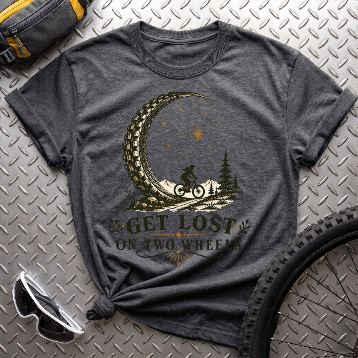 Get Lost on Two Wheels T-Shirt - AspenCrestOutdoors