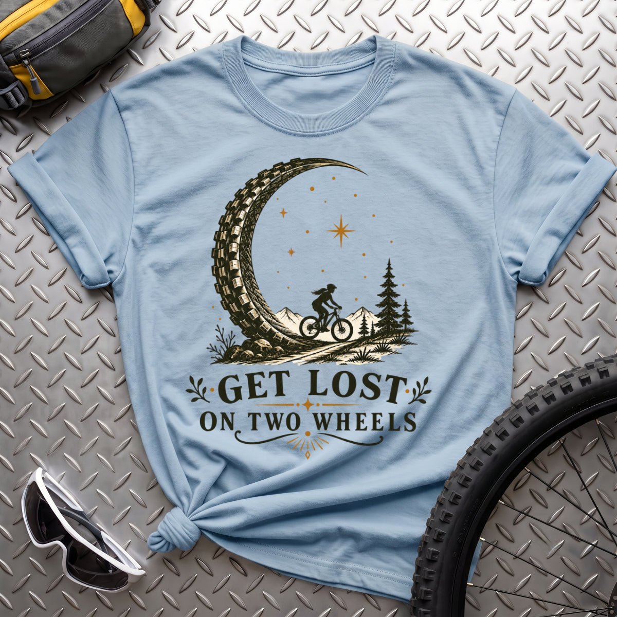 Get Lost on Two Wheels T-Shirt - AspenCrestOutdoors