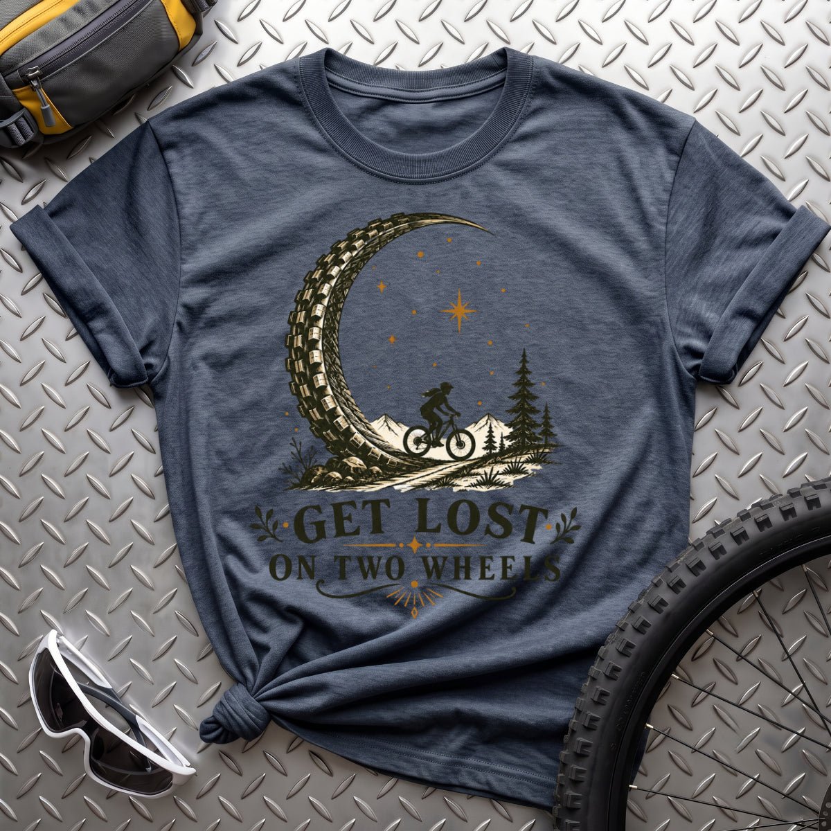 Get Lost on Two Wheels T-Shirt - AspenCrestOutdoors