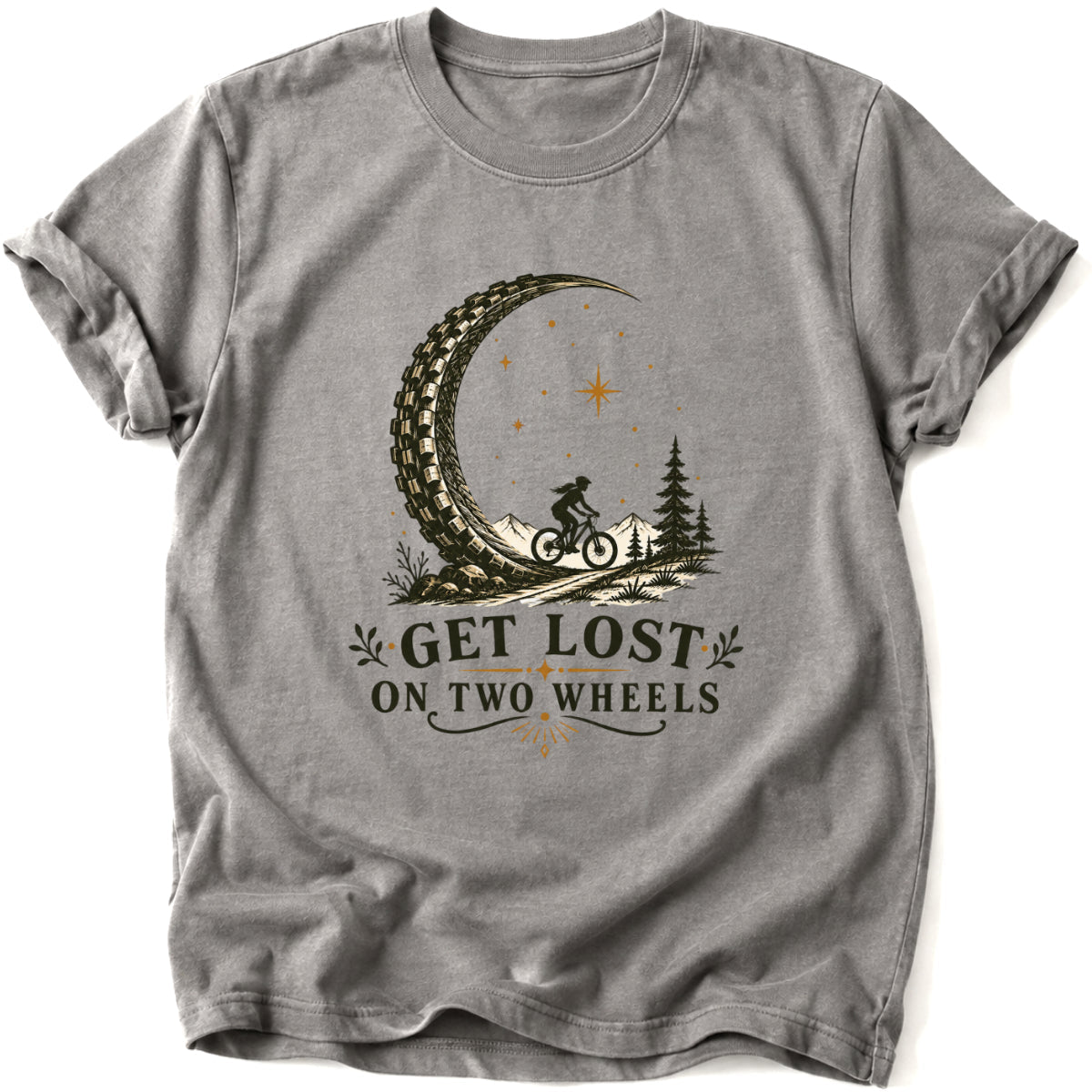 Get Lost on Two Wheels T-Shirt - AspenCrestOutdoors