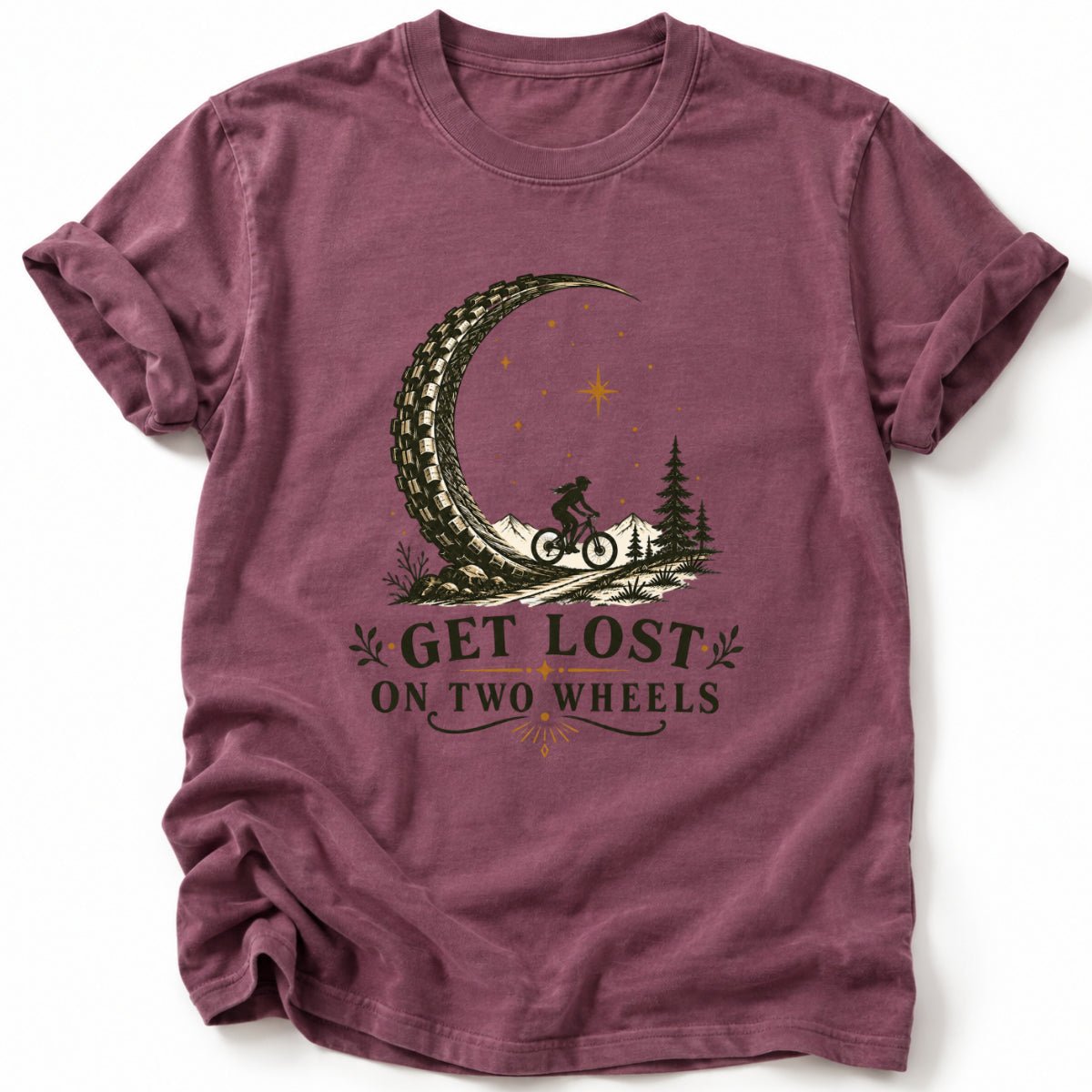 Get Lost on Two Wheels T-Shirt - AspenCrestOutdoors