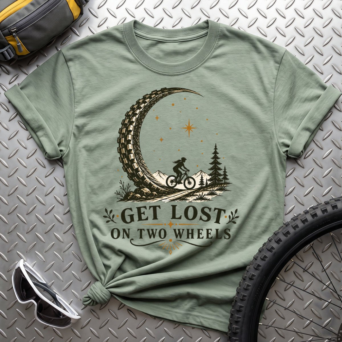 Get Lost on Two Wheels T-Shirt - AspenCrestOutdoors