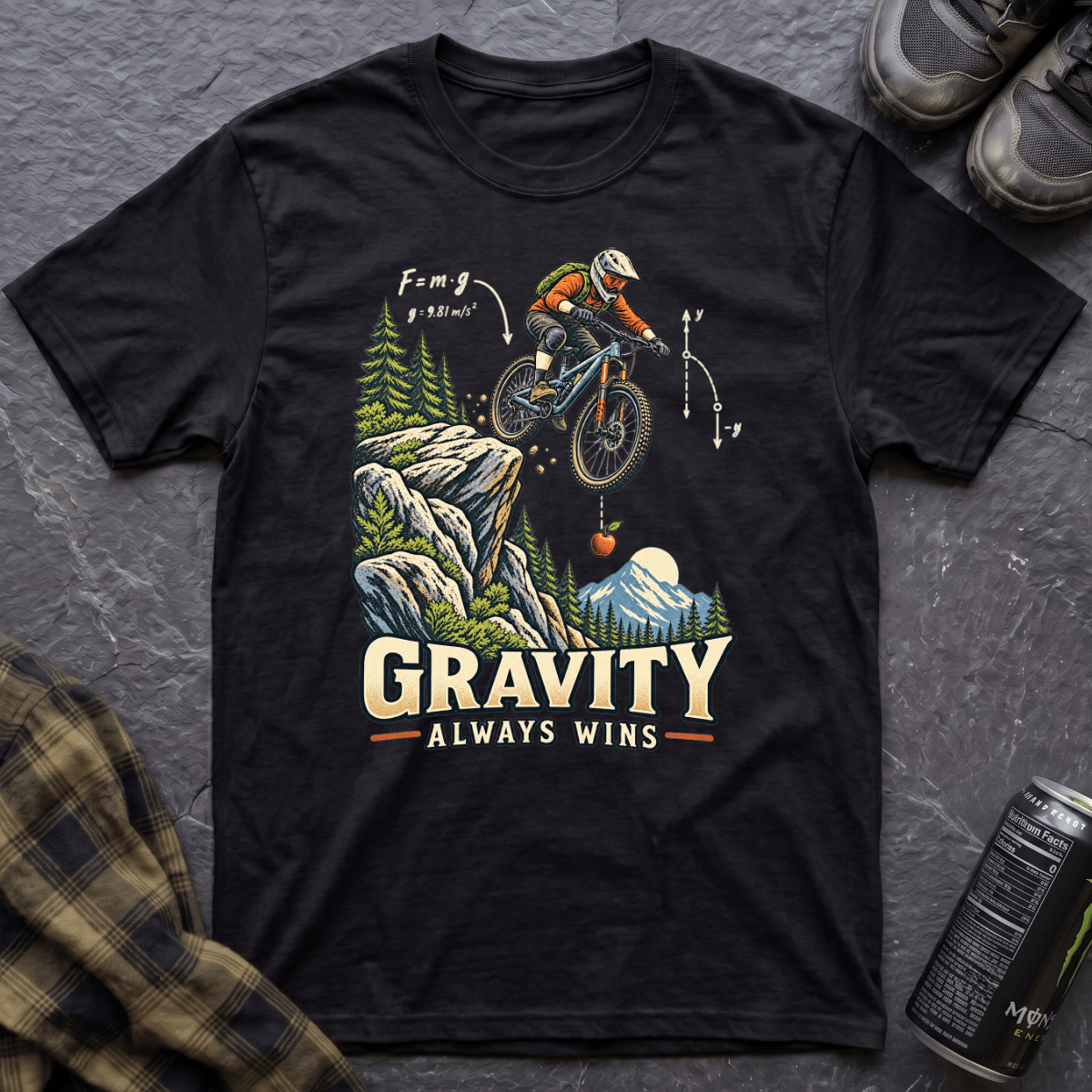 Gravity Always Wins T-Shirt - AspenCrestOutdoors