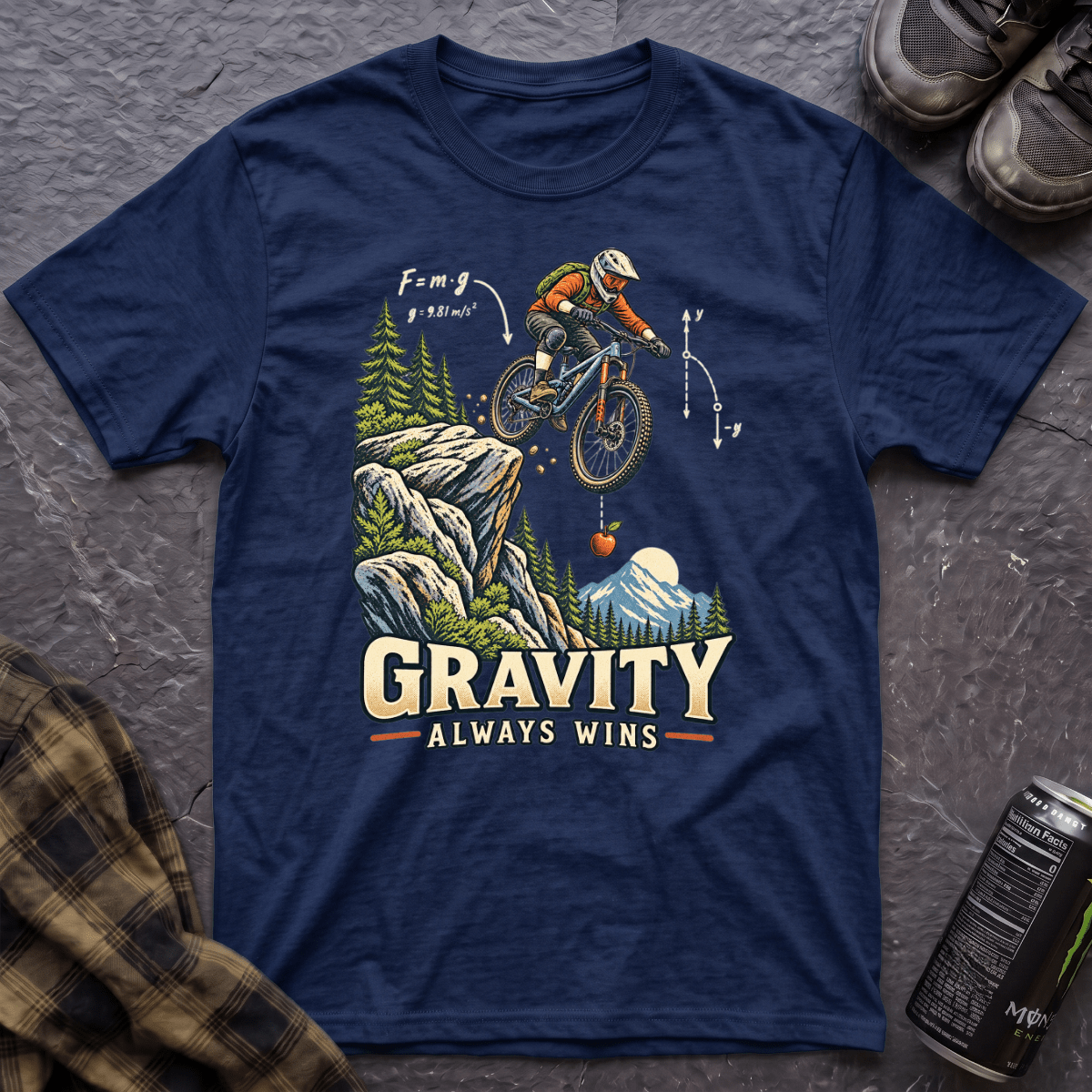 Gravity Always Wins T-Shirt - AspenCrestOutdoors