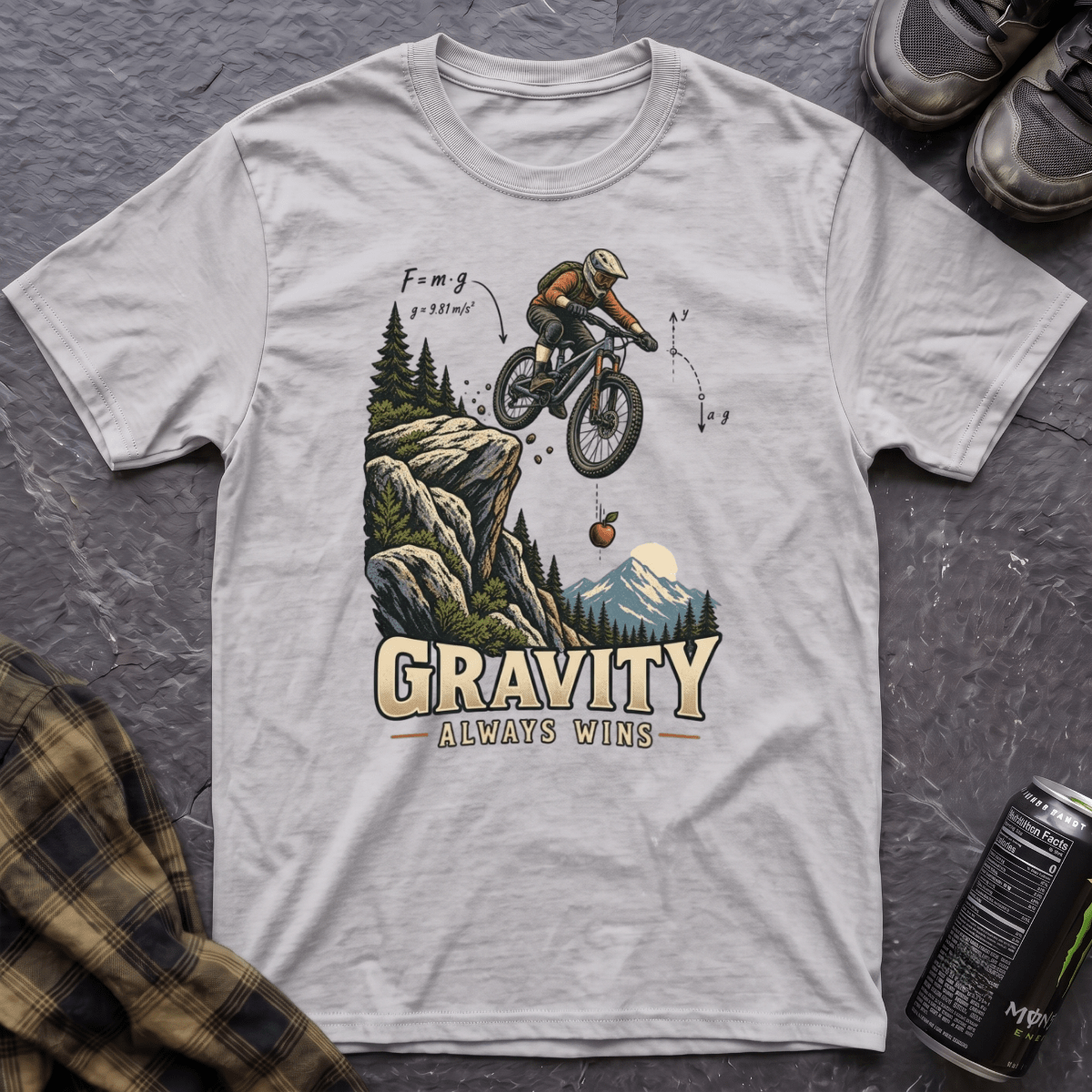 Gravity Always Wins T-Shirt - AspenCrestOutdoors