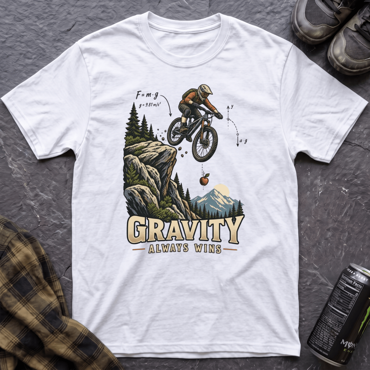 Gravity Always Wins T-Shirt - AspenCrestOutdoors