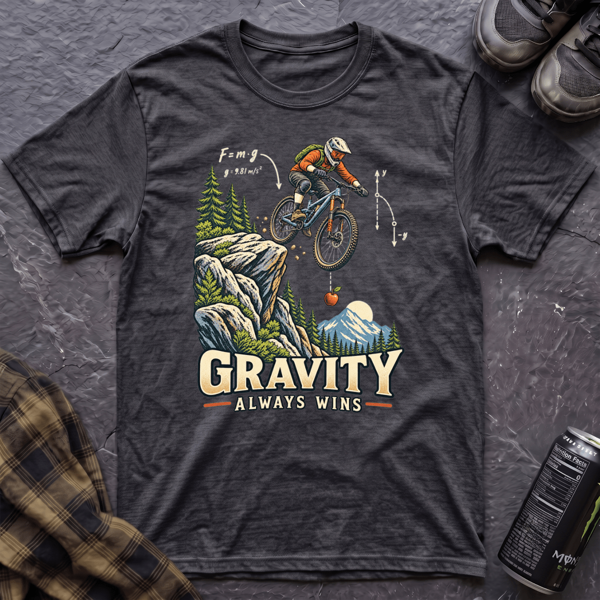 Gravity Always Wins T-Shirt - AspenCrestOutdoors