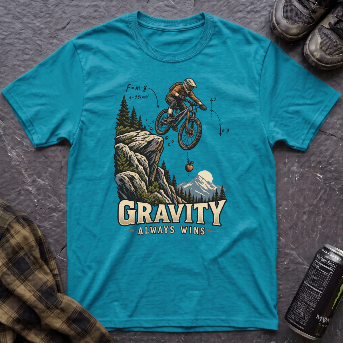 Gravity Always Wins T-Shirt - AspenCrestOutdoors