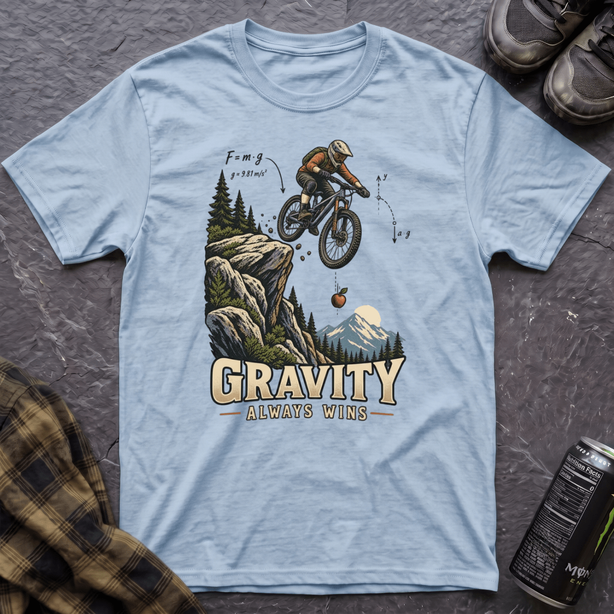 Gravity Always Wins T-Shirt - AspenCrestOutdoors